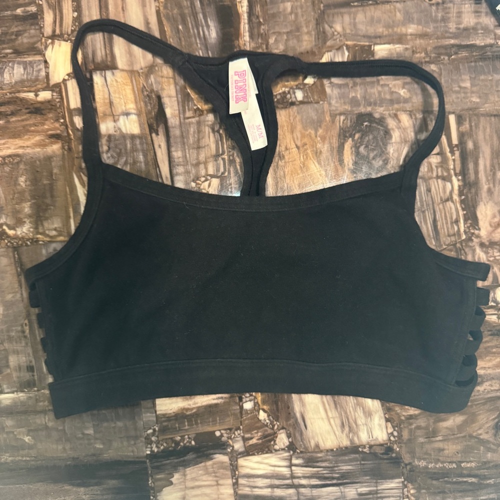 PINK Victoria's Secret Black Sports Bra